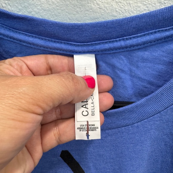 Bella + Canvas “You Decide” Emoji Graphic Tee Blue Size L - Picture 3 of 5